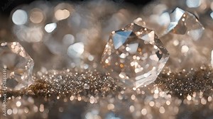 cameras closeup view reveals tiny imperfections inclusions within crystals, showcasing their organic natural formation process.