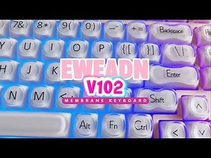 EWEADN Membrane Keyboard Review | Typing Test & Sound Demo
