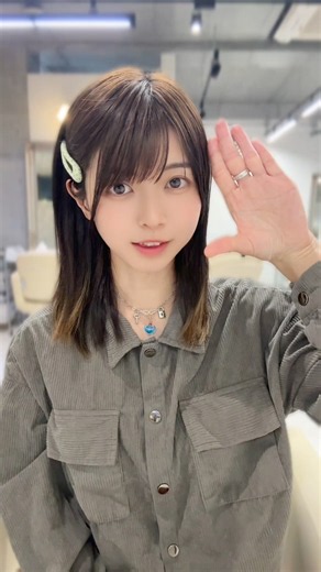 セミロング→ロングへイメチェンしました✨ #難聴うさぎ