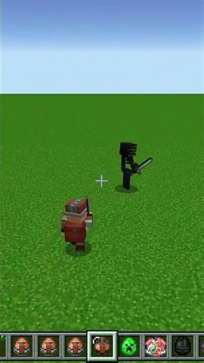 Villager miner vs wither skeleton!! amazing fight mod mobs in minecraft