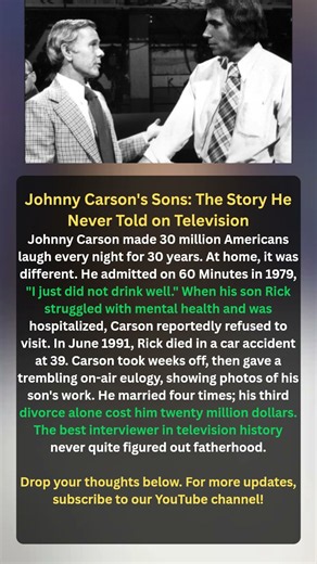 Johnny Carson's Sons: The Story He Never Told on Television
