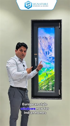 Signature Windows & Doors on Instagram: "Signature Windows & Doors , Where Style Meets Comfort ✨🖼️ Modern Indian homes need windows that do more than just open and close. European-style windows bring elegance, efficiency, and true comfort to your living spaces. Designed with corner fusion welded joints and gaskets on both shutters and frames, these windows provide superior noise reduction and airtight sealing. They also offer flexibility with both inside-opening for full ventilation and tilt fo