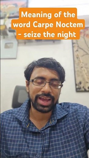 Carpe Noctem Meaning Seize the Night Explained! #CarpeNoctem #LatinPhrases #Vocabulary #Shorts
