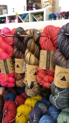 SLC Knitting Hive on Instagram: "Meet Farm Twist by Madelinetosh 🤩✨ A bouncy, soft, beautifully plied yarn that turns every stitch into pure joy. Come squish it in person, you’re gonna fall in love."