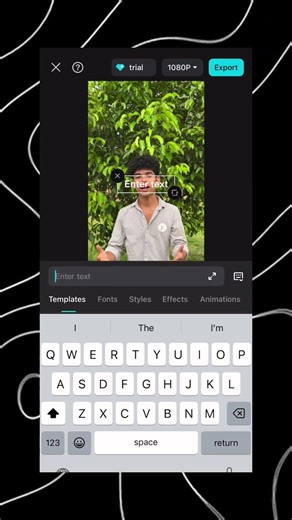 Bg text effect on capcut #editingtutorial #photoediting #picsart #capcut #capcut #editing