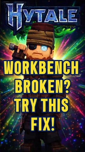STOP! Do This If Your Hytale Workbench Is Broken (Update Fix)