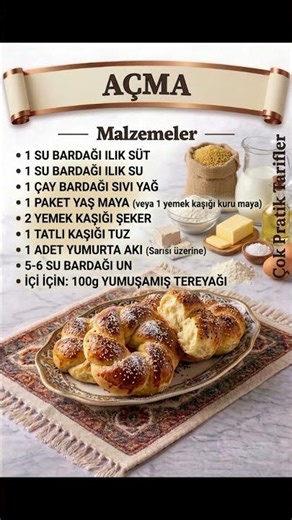 AÇMA #easyrecipes #kolaytarifler #pratiktarifler #yemektarifleri #foodphotography #evyapımı
