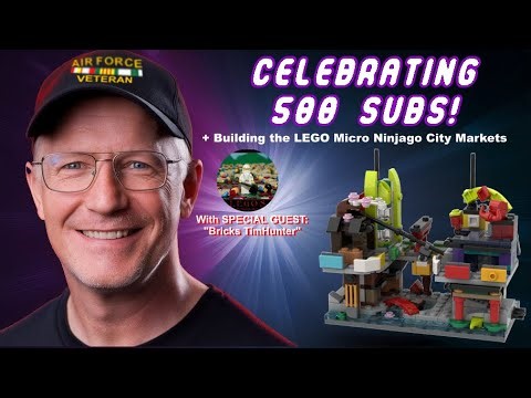 Building The LEGO Micro Ninjago City Markets GWP w/Special Guest Bricks TimHunter