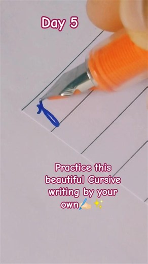Beautiful Cursive Practice for beginners ✍🏻✨#handwriting #cursivewriting