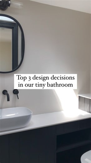 The bathroom in our loft was a tricky space to design as it was so narrow. Originally we were going to have a wall mounted sink directly in front of the door and the wall would have been in line with the shower, meaning the space would have only been 800mm wide, but we worked with the builder to use the space above the chimney breast to create a vanity unit to put the sink on and managed to incorporate some shelving next to the loo in what would have been an otherwise wasted space. We also added