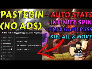[NEW] Anime Fighting Simulator Infinite Yen Infinite Chikara New Script!! | *PASTEBIN 2023*