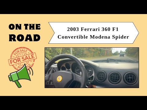 ON THE ROAD: 2003 Ferrari 360 F1 Convertible Modena Spider Trim (blue/saddle)