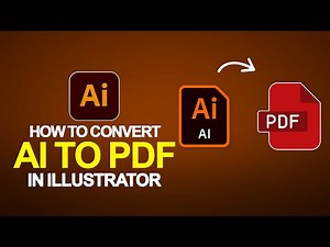 How to Convert Ai File to PDF File in Illustrator | Illustrator Tricks and Tips
