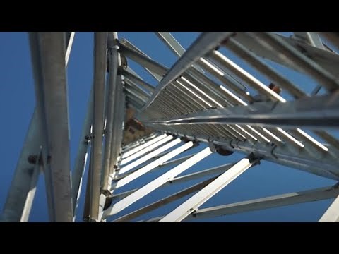 Installation d’un pylône GSM-R