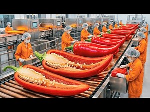 Inside The Modern Chili Sauce Factory: From Harvest To Fragrant Bottles Of Sauce( Full Process)