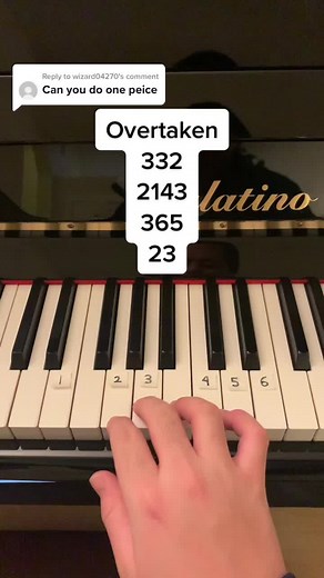 Learn to Play Overtaken from One Piece on Piano