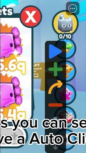 Auto Clicker = Auto Hatch Pet Simulator X #psx #petsimx #bobux #roblox
