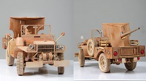 Building a Military Truck 🪖 #diy #woodworking #crafts #military #truck #ww2 | Awesome Woodcraft