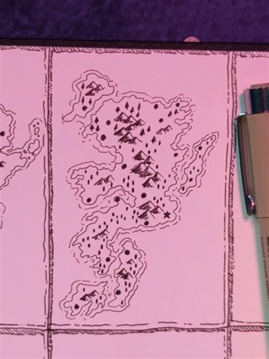 Hey there! 👋 Day 2 of drawing thumbnail maps! I tried a different style of trees for this one. What do you think? ♥️♥️♥️ . . . . . #cartography #mapmaking #fantasymap #dndtiktok #timelapseart