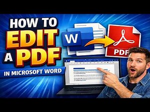 How to Edit a PDF in Microsoft Word | Edit Any PDF in MS Word