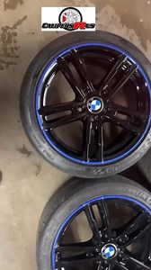 Custom Wheel Reveal: Custom Blue Pinstripe Tires on BMW | Bold Luxury Wheel Styling - #1 Custom Tire in DMV