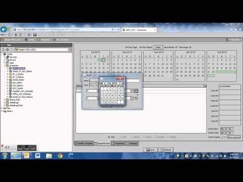 How to schedule Tridium systems