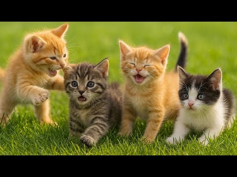 Happy Kittens Playing Together – Relaxing Cat Sounds & Adorable Moments 🐾