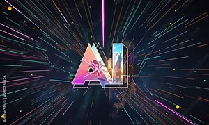 AI creates and applies visual effects in video editing software. A range of effects, including motion graphics, digital overlays and real-time rendering tools. Stock Video