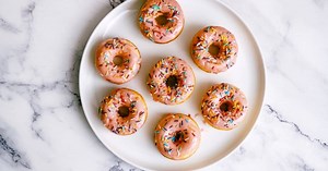 Strawberry Glazed Doughnuts