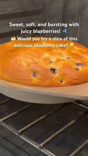 🫐 Fresh Blueberry Cake That Melts in Your Mouth! 🍰