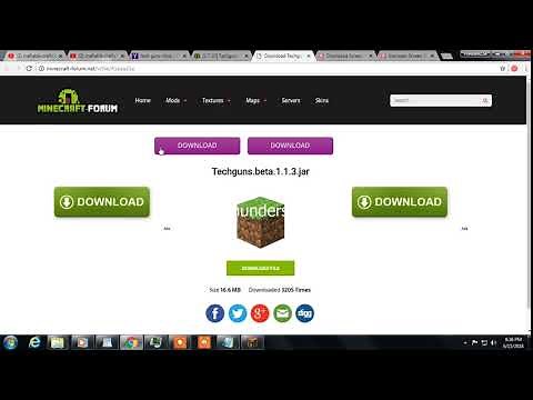 how to download tech gun mod in minecraft for free!!