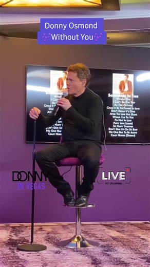 Donny Osmond Live Performance of 'Without You'