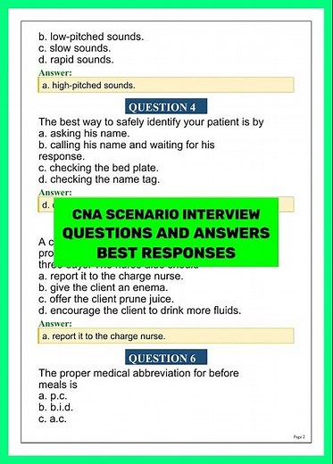 CNA Scenario Interview Questions and Answers 2026 | Best Responses to Get Hired