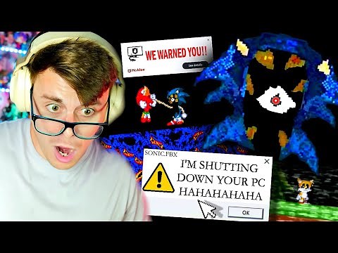 I INSTALLED a SONIC.EXE VIRUS and it SHUT DOWN MY PC!? (sonic.fbx)
