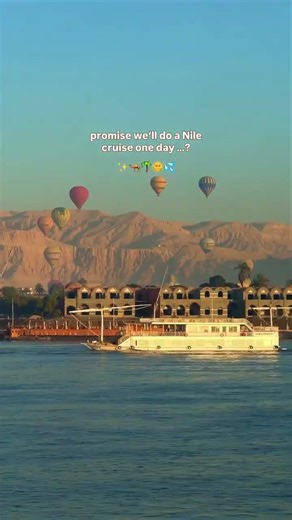 A Nile cruise in Egypt needs to be on your bucket list ✨⛵️ lefayansuites Slowly cruising along