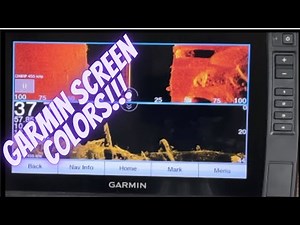 Garmin UHD 93SV Echomap color Palette settings
