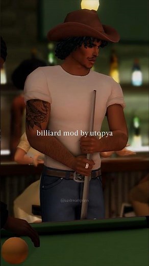 billiard mod by utopya for the sims 4 is available in early access on patreon! — #sims4 #sims4mods