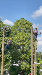 83K views · 1.4K reactions | ATM: EPDLC refresher course on conductor stringing, tensioning, armoring, and tying #EmployeesUpskilling | Dasureco, Inc. | Facebook