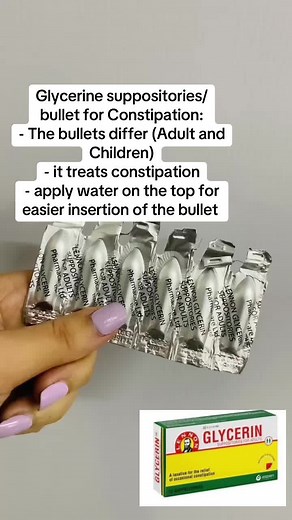 Glycerine Suppositories for Constipation Relief