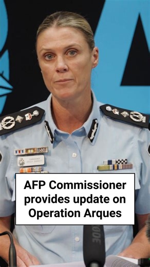 AFP Commissioner Krissy Barrett has provided an update on Operation Arques. For more information visit: www.afp.gov.au/news-centre/media-statement/afp-commissioner-krissy-barrett-op-arques-media-conference-statement-30 | Australian Federal Police