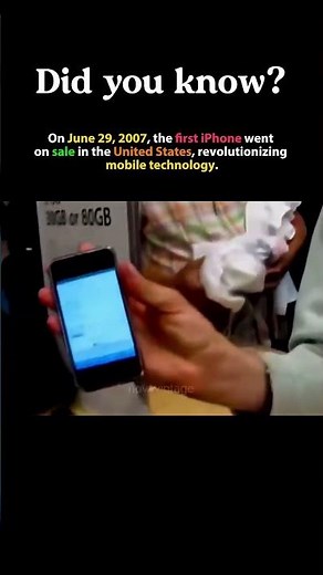 The Day the iPhone Changed the World #history