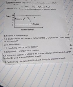 The reaction between Magnesium and hydrochloric acid is represe... | Filo
