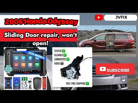 How to fix and diagnose sliding door not working on a 2005-2012 Honda Odyssey.