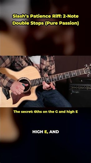 Slash's Patience Riff: 2-Note Double Stops (Pure Passion)