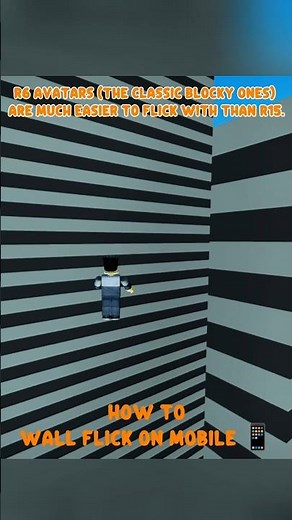 How to WALL FLICK in Roblox! 🧗‍♂️ (Easy Tutorial) #wallflick