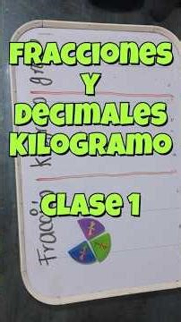 fracciones en kilogramo #matemáticas #problem #primaria #secundaria