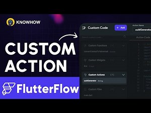 Custom Action in Flutter Flow | No Code Development