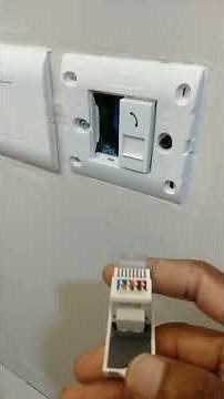 RJ 45 socket faceplate utp cable wiring