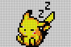 The Best 13 Pikachu Pixel Art Minecraft Grid