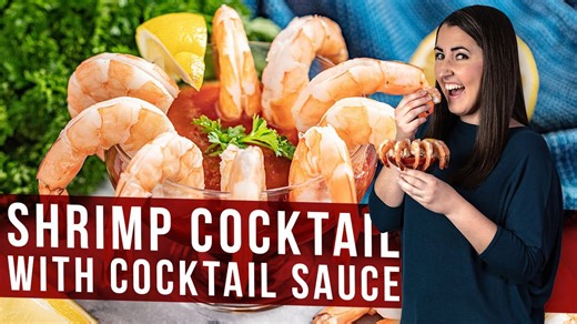 Shrimp cocktail with cocktail sauce